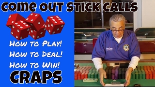 Professional Craps Training for Beginners Step 9 of 33  Come Out Stick Calls [upl. by Graves]