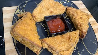 Bread 🍞 pakoda simple snacks recipes tastyfood breadpakoda SaraswathiDairies [upl. by Ezra]