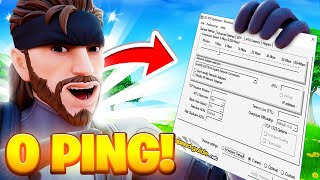 How To Get 0 PING In Fortnite Chapter 5 With TCP Optimizer 📶 [upl. by Ahsenod]