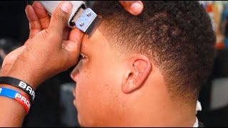 BARBER TUTORIAL How To Cut A Temple Taper Fade  by Garrick Dixon [upl. by Emmuela214]