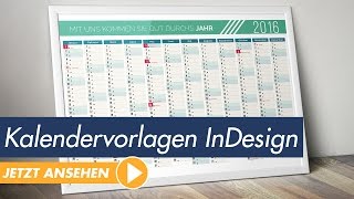 InDesign Tutorial Kalendervorlagen individuell und einfach anpassen [upl. by Sucramat]