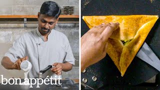 How an Indian Master Chef Makes Dosas Idli amp More  Handcrafted  Bon Appétit [upl. by Afra]