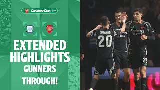 GUNNERS THROUGH  Preston North End v Arsenal extended highlights [upl. by Line]