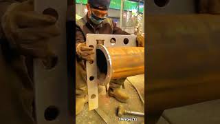 process of making valved pipe flanges  The job is easy with skills shorts job work [upl. by Lorraine138]