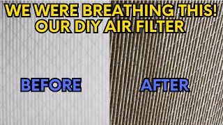 How we used Filtrete air filters to make a DIY extra air filter to handle smoke from wild fires [upl. by Matheny323]