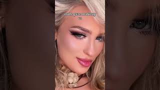 🧚🏼MALE GAZE MAKEUP VS FEMALE GAZE MAKEUP🧚🏼linerhack makeuptutorial linertrick beauty linerlook [upl. by Iaoh]