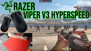 Razer Viper V3 HyperSpeed Review on CS2 Good mouse for 2024 [upl. by Akinahc]