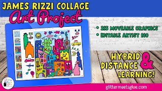 Digital James Rizzi Art Project for Kids [upl. by Schaaff]