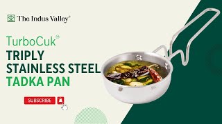 Triply Stainless Steel Tadka Pan  Best Stainless Steel Cookware  Tadka Pan  The Indus Valley [upl. by Ailyn]