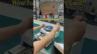 PVC Card Embossing Machine For ID Card VIP Card [upl. by Mcnair773]