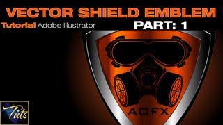 IP Tuts  How To Make VECTOR SHIELD EMBLEM Part 1 in Adobe Illustrator [upl. by Selia14]