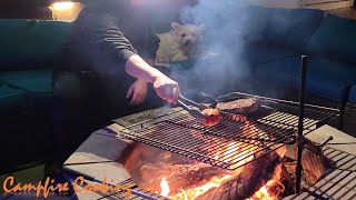 All Campfire Cooking  Pot roast  Beefsteaks  Skewers  ASMR [upl. by Octave]