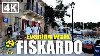 Fiskardo  Kefalonia  Greece  4K Evening Walking Tour  June 2022 [upl. by Lehsreh657]