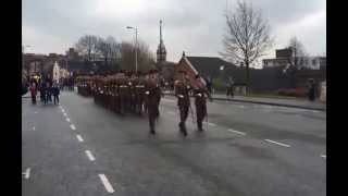 Mercian Regiment March Past [upl. by Irrok]