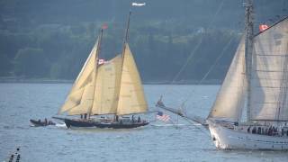 DEPART VOILIERS CARLETONSURMER GASPÉSIE 9 JUILLET 2017 [upl. by Anawad]