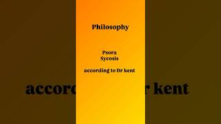 Psora and sycosis according to Dr kent  philosophy [upl. by Irep]