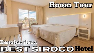 Benalmadena BEST SIROCO Hotel ROOM Tour plus VIEW Andalusia SPAIN Costa del Sol [upl. by Eniawd]