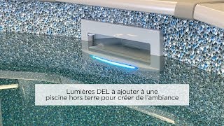 Lumière DEL à ajouter à une piscine hors terre pour créer de lambiance [upl. by Husch]