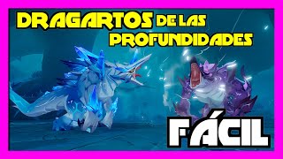 🧊⚡️Como DERROTAR a los Dragartos de las Profundidades  FÁCIL · GUÍA RAPIDA  · Genshin Impact [upl. by Monson]