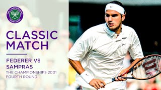 Roger Federer vs Pete Sampras  Wimbledon 2001 fourth round  Full Match [upl. by Katee]