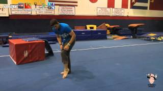 How to back handspring tutorial part 4 tumbling lesson [upl. by Iret]