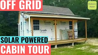 Off Grid Solar Powered Cabin Tour [upl. by Palma]