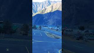 Lukla Airport  Beautiful View of Himalayas with Helicopter Landing [upl. by Elliot622]