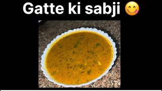 Gatte ki sabji kese banaye  besan gatta sabji recipe  How to make besan gatta Cookwithhemu [upl. by Llerdnad]