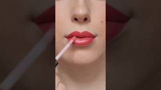 Bright Pink Glossy Lips for Spring lipswatch lipstick [upl. by Nohsyt]