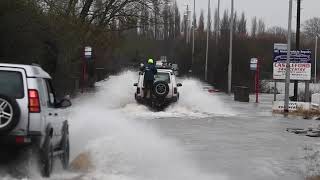 Flooding At Allerton Bywater 20th January 2021 [upl. by Nylyahs]