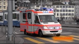 Rettungsdienst Sanität Zürich Zusammenschnitt [upl. by Halona]