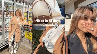 I GOT A JOB WITHIN 15 DAYS IN CANADA  job hunting multiple interviews groceries amp more [upl. by Pedaiah42]