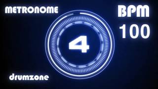 드럼존 메트로놈 100 BPM  Metronome  Click amp Voice  1 hour [upl. by Booth]