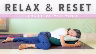 Restorative Yin Yoga for mental calm amp peace [upl. by Auqenahs]