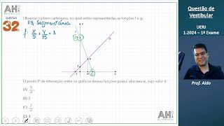 Vestibular UERJ 12024  1º Exame  Questão 32  Geometria Analítica  Gabarito C [upl. by Enileuqkcaj]