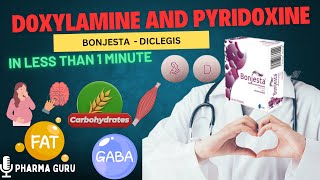 Doxylamine and Pyridoxine  Bonjesta  Diclegis All You Need to Know In Just Less than 1 Minute [upl. by Irek]