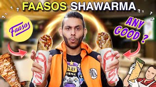 Faasos Shawarma Any Good   NomBom  Faasos Classic And Smoky Chicken Shawarma [upl. by Epolenep]