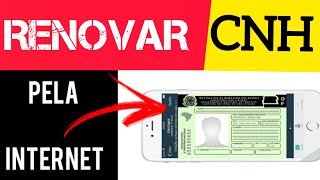 Como RENOVAR a carteira de habilitação ON LINE Pelo CELULAR CNH DIGITAL Sem Ir No DETRAN [upl. by Kloman]