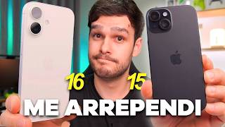 TROQUEI O IPHONE 15 PELO IPHONE 16 e ME ARREPENDI [upl. by Lehar463]