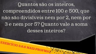 MA12 Cap3 exercício 366 versão 2023 mestrado profmat [upl. by Yahs946]