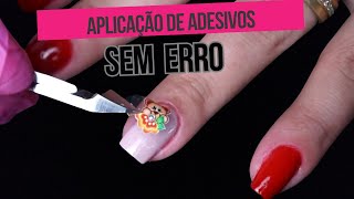 Aplicação de adesivos DE UNHAS Rápido Fácil SEM ERRO [upl. by Sophronia]