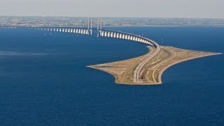 SWEDEN amp DENMARK Øresund Bridge and tunnel [upl. by Ettenel742]