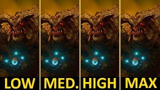 Doom  GTX 1050 Ti  i57400  Low vs Medium vs High vs Ultra  1080p [upl. by Shyamal]