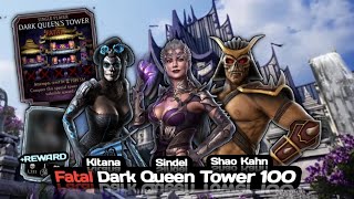 W OR L REWARD  FATAL DARK QUEEN TOWER 100  Mortal Kombat Mobile mortalkombatmobile [upl. by Ordnasil]