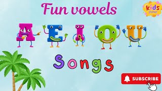 quotFun with vowels  AEIOU Songquot  song for kids  kids education [upl. by Walters]