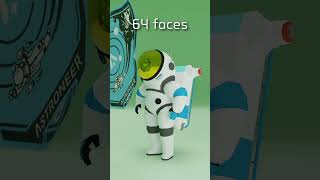 Astroneer Cloth Simulation shorts astroneer blender clothsimulation [upl. by Llorrad]