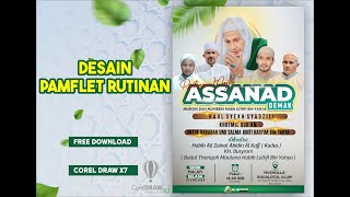 DESAIN PAMFLET RUTINAN  FREE FILE DOWNLOAD [upl. by Dinan931]