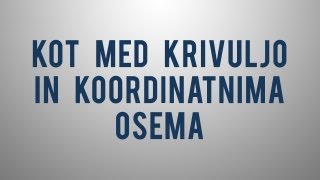 Kot med grafom funkcije in abscisno osjo [upl. by Etnad]