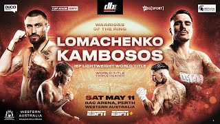 Vasiliy Lomachenko vs George Kambosos Kickoff Press Conference  SAT MAY 11 [upl. by Harobed96]