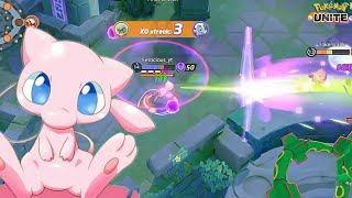 Mew is best for solo q  mew gameplay pokémonunite [upl. by Koa18]